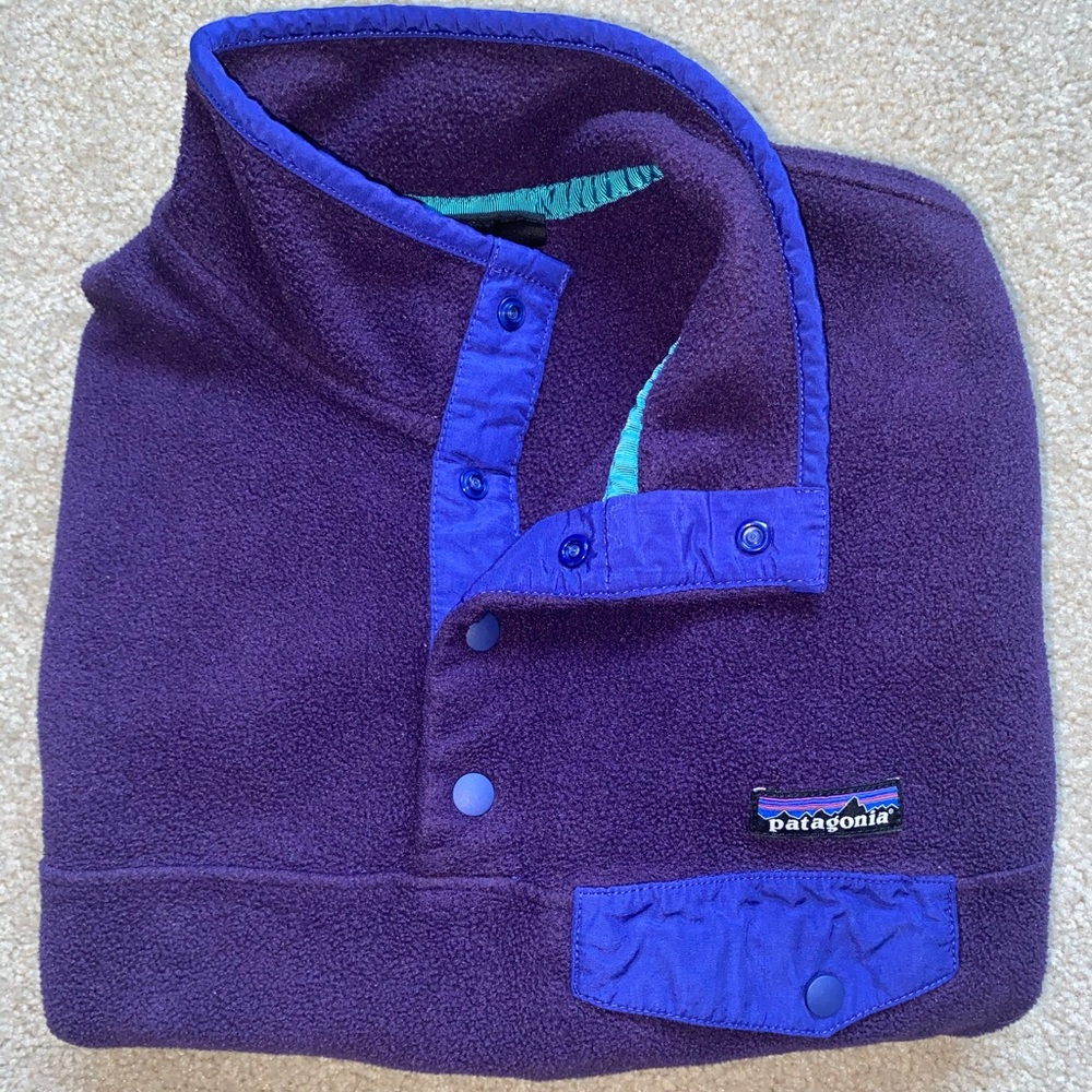 Patagonia Synchilla pullover women’s size small purple